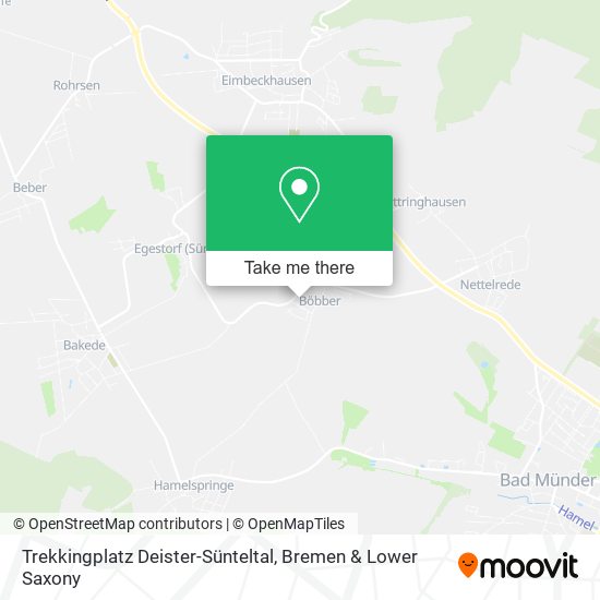 Trekkingplatz Deister-Sünteltal map