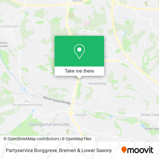 Partyservice Borggreve map