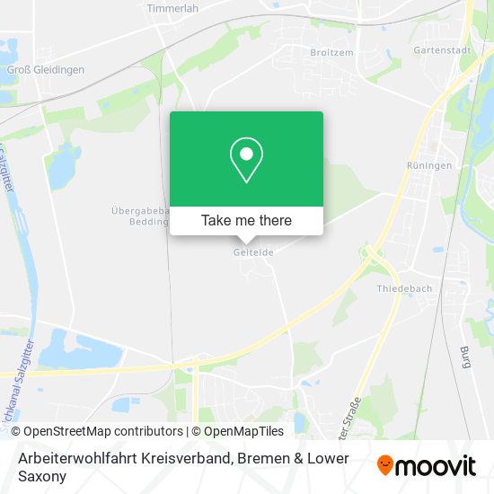 Arbeiterwohlfahrt Kreisverband map