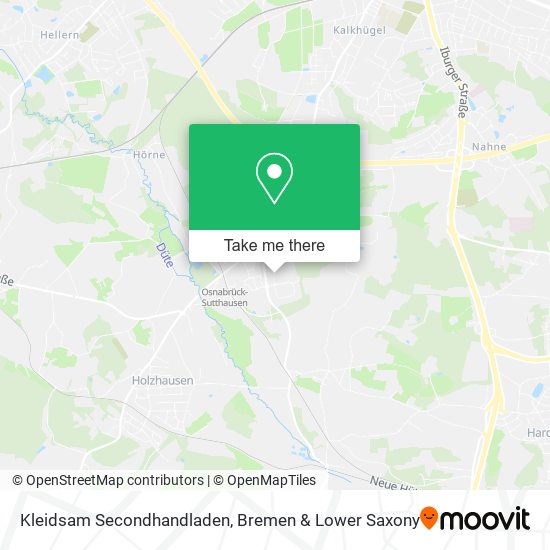 Kleidsam Secondhandladen map
