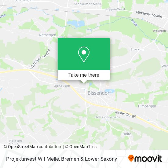 Projektinvest W I Melle map