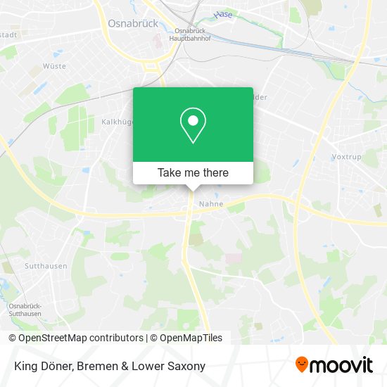 King Döner map