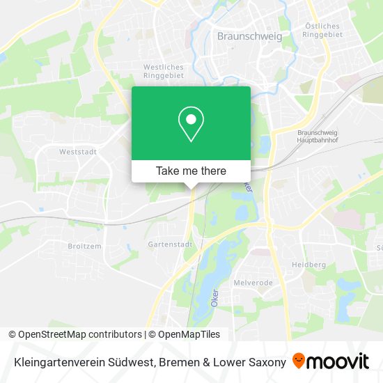Kleingartenverein Südwest map
