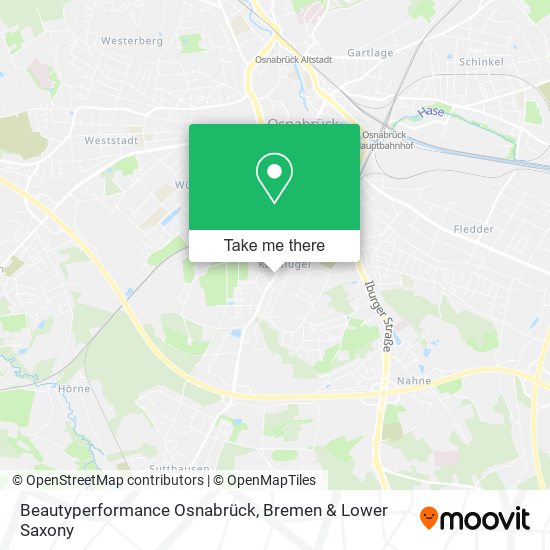 Beautyperformance Osnabrück map