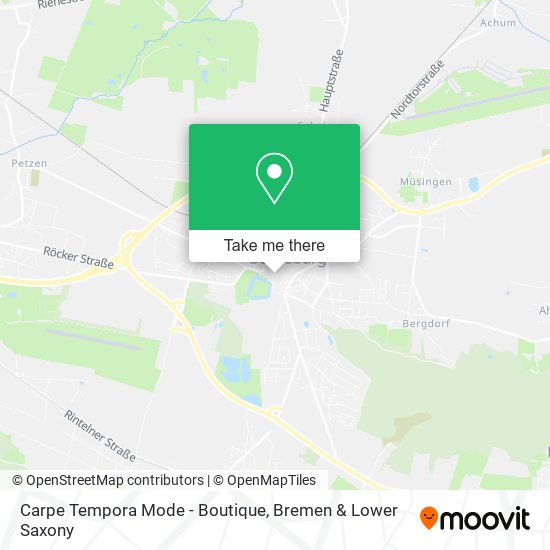 Carpe Tempora Mode - Boutique map