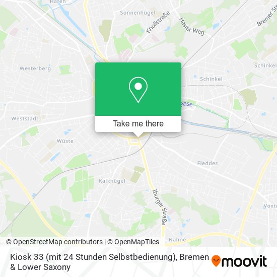 Kiosk 33 (mit 24 Stunden Selbstbedienung) map