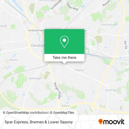 Spar Express map