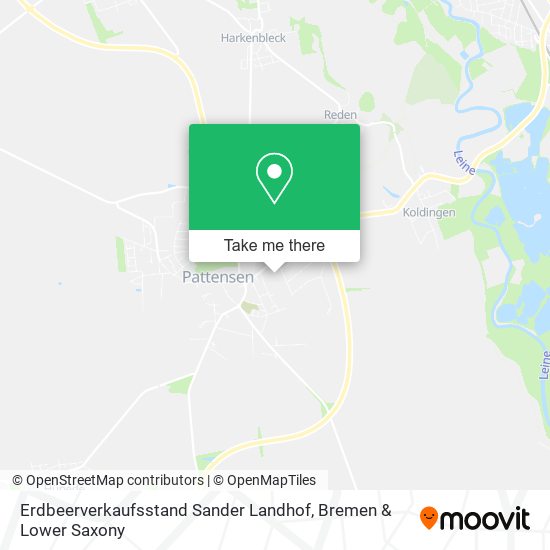 Erdbeerverkaufsstand Sander Landhof map