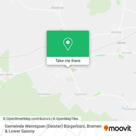 Gemeinde Wennigsen (Deister) Bürgerbüro map