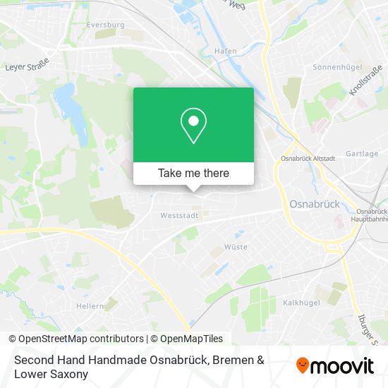Second Hand Handmade Osnabrück map