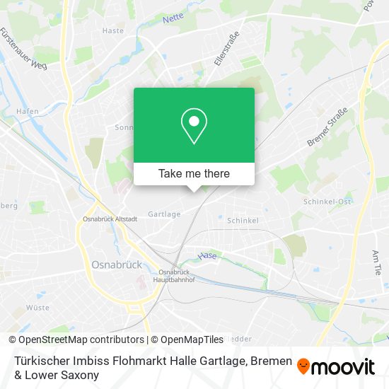 Türkischer Imbiss Flohmarkt Halle Gartlage map