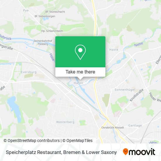 Speicherplatz Restaurant map