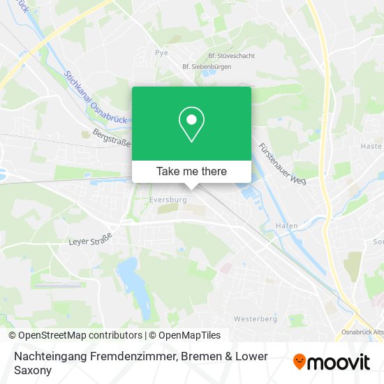 Nachteingang Fremdenzimmer map