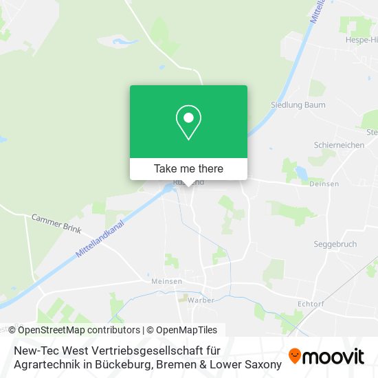 New-Tec West Vertriebsgesellschaft für Agrartechnik in Bückeburg map