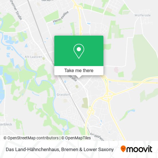 Das Land-Hähnchenhaus map