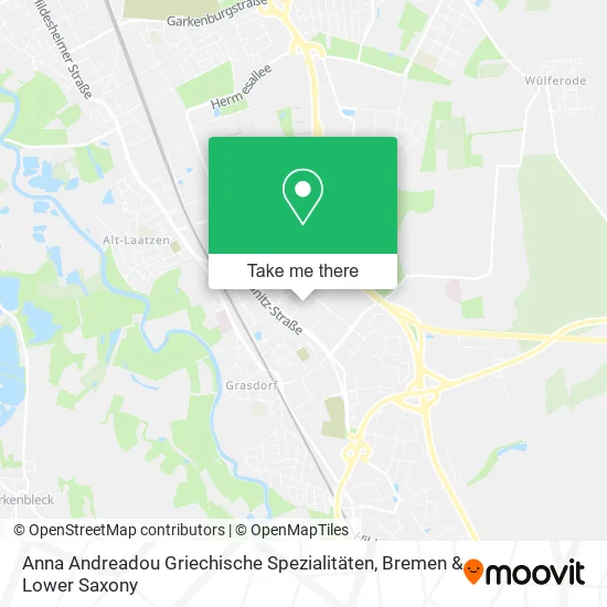 Карта Anna Andreadou Griechische Spezialitäten