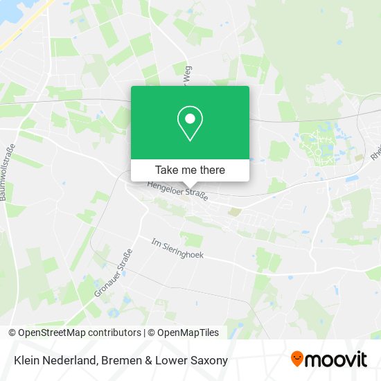 Klein Nederland map