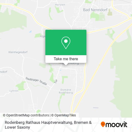 Rodenberg Rathaus Hauptverwaltung map
