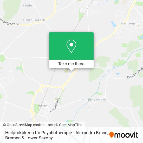 Heilpraktikerin für Psychotherapie - Alexandra Bruns map