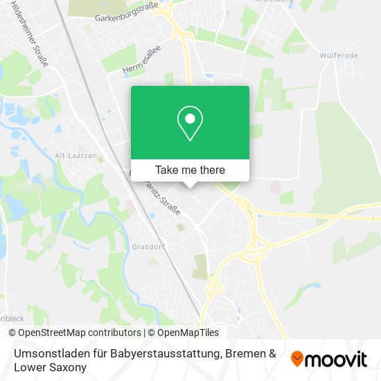 Umsonstladen für Babyerstausstattung map
