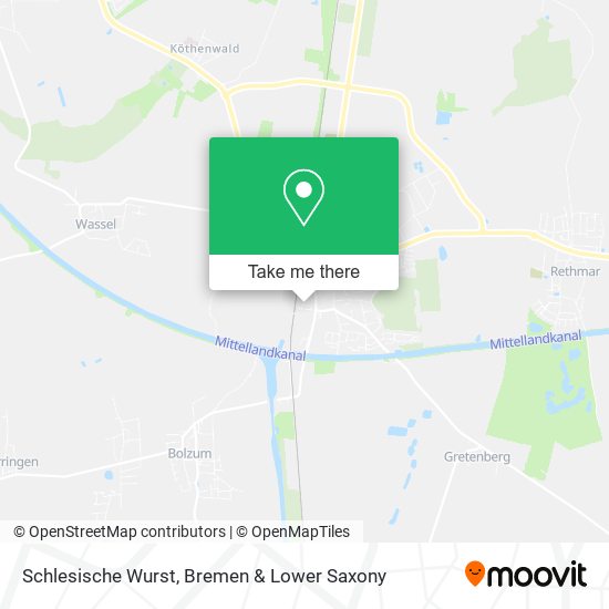 Schlesische Wurst map