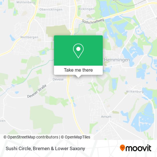 Sushi Circle map