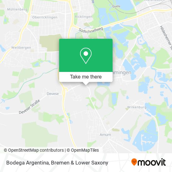 Bodega Argentina map
