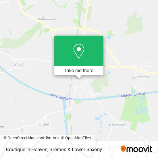 Boutique in Heaven map