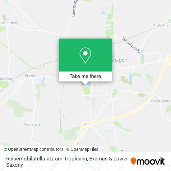 Reisemobilstellplatz am Tropicana map