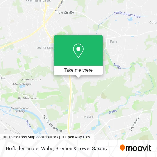 Карта Hofladen an der Wabe