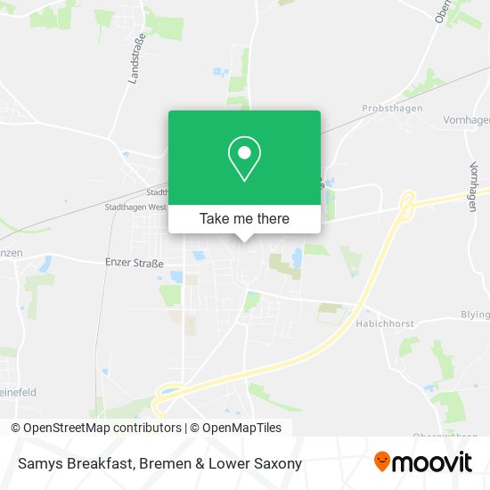 Samys Breakfast map