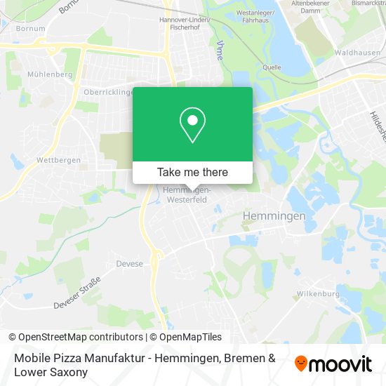 Mobile Pizza Manufaktur - Hemmingen map