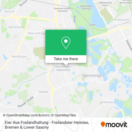 Eier Aus Freilandhaltung - Freilandeier Hennies map