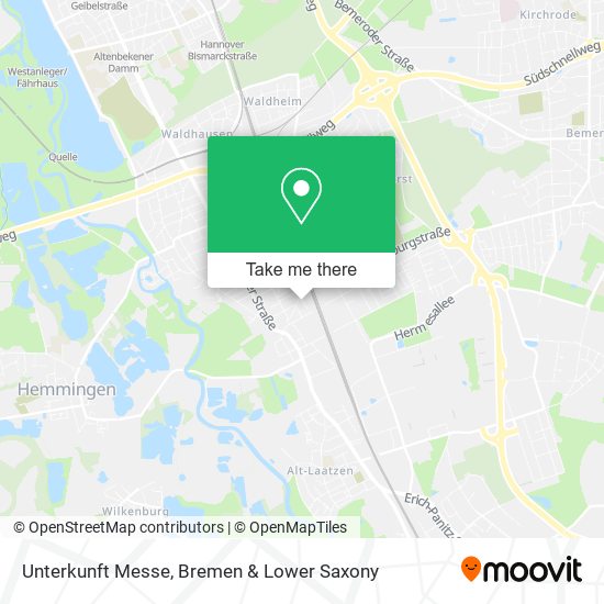 Unterkunft Messe map