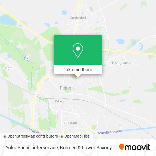 Yoko Sushi Lieferservice map