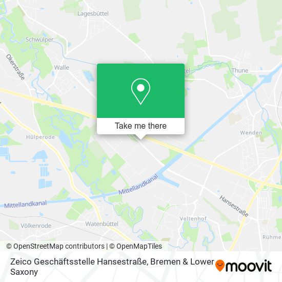 Zeico Geschäftsstelle Hansestraße map