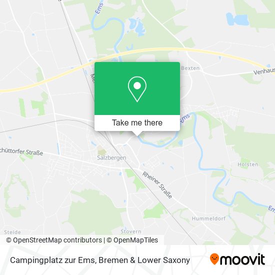 Campingplatz zur Ems map
