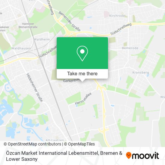 Özcan Market International Lebensmittel map