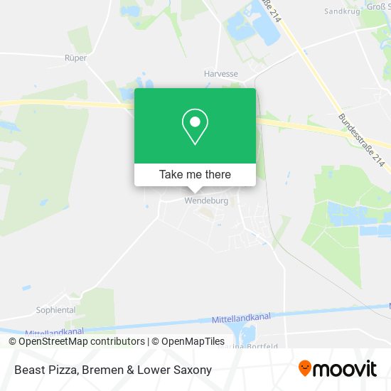 Beast Pizza map