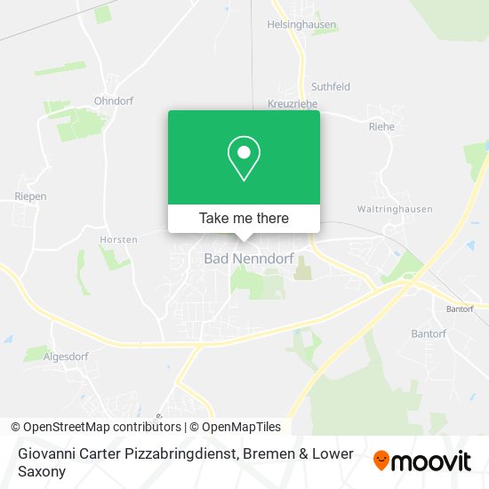 Giovanni Carter Pizzabringdienst map