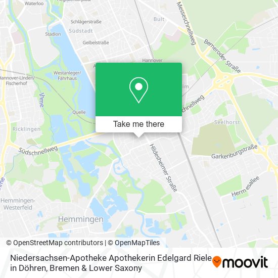 Niedersachsen-Apotheke Apothekerin Edelgard Riele in Döhren map