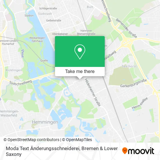 Карта Moda Text Änderungsschneiderei