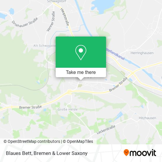 Blaues Bett map