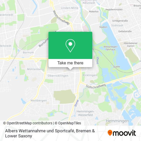 Albers Wettannahme und Sportcafé map