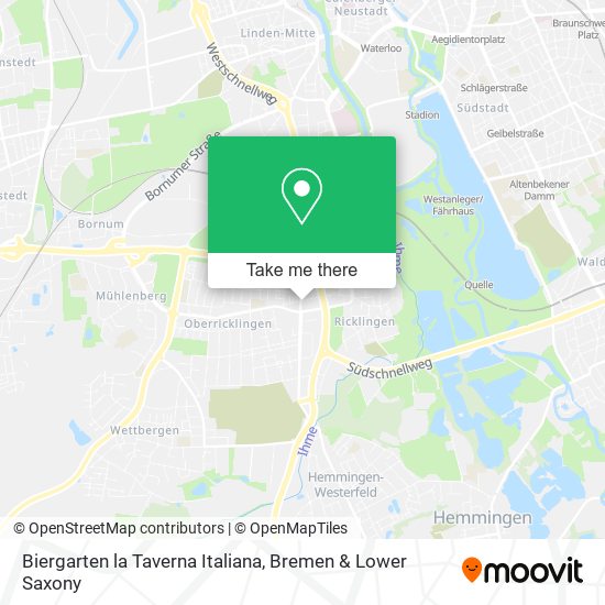 Biergarten la Taverna Italiana map