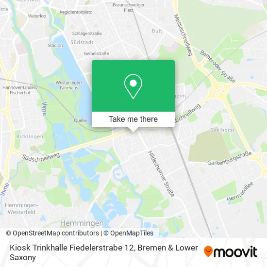 Карта Kiosk Trinkhalle Fiedelerstrabe 12