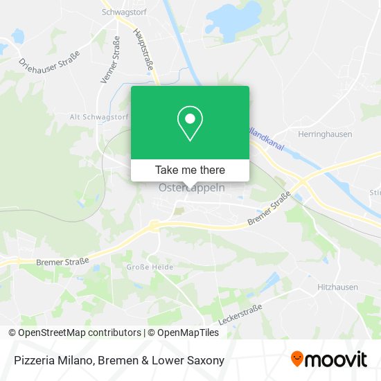 Pizzeria Milano map