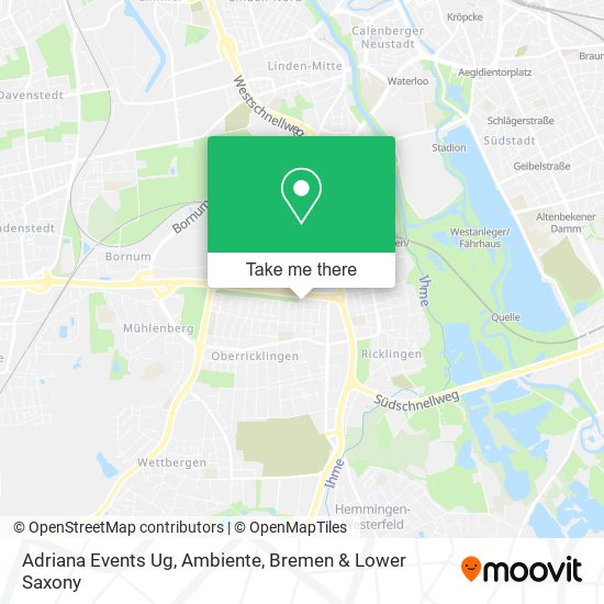 Adriana Events Ug, Ambiente map