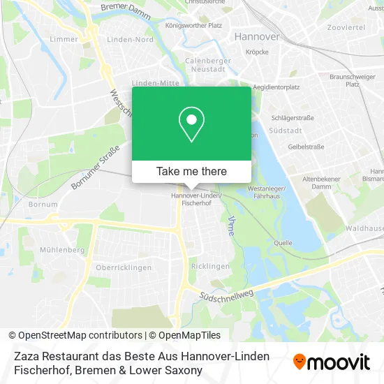 Карта Zaza Restaurant das Beste Aus Hannover-Linden Fischerhof