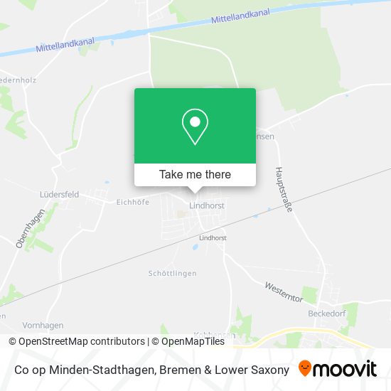 Co op Minden-Stadthagen map